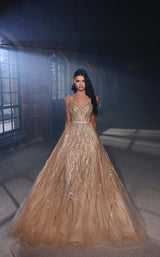 1 of 3 Modessa Couture M20344 Gold