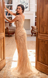 3 of 3 Modessa Couture M20345 Gold