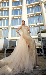 4 of 7 Modessa Couture M20346 Beige