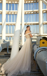 7 of 7 Modessa Couture M20346 Beige