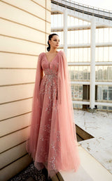 2 of 5 Modessa Couture M20347 Coral