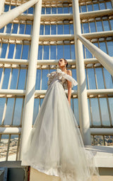 6 of 7 Modessa Couture M20348 Grey