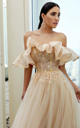 4 of 7 Modessa Couture M20348 Peach