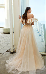 7 of 7 Modessa Couture M20348 Peach
