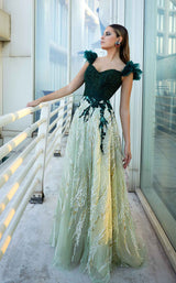 1 of 5 Modessa Couture M20349 Hunter Green