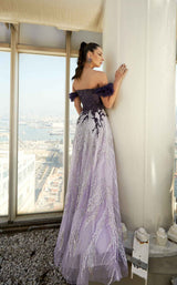 5 of 5 Modessa Couture M20349 Purple