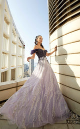 4 of 5 Modessa Couture M20349 Purple