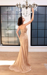 4 of 4 Modessa Couture M20351 Gold