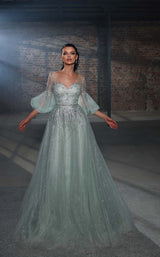 1 of 3 Modessa Couture M20353 Frosty-Green