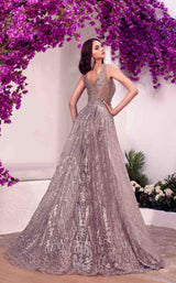 2 of 2 Modessa Couture M20361 Lavender