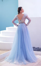 3 of 3 Modessa Couture M20362 Blue