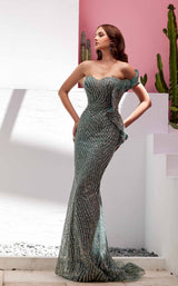 4 of 6 Modessa Couture M22402 Aegean-Teal