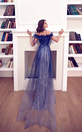 4 of 4 Modessa Couture M22404 Ash-Blue