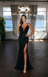 2 of 3 Modessa Couture M22410 Black