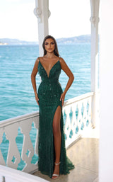 1 of 3 Modessa Couture M22410 Evergreen
