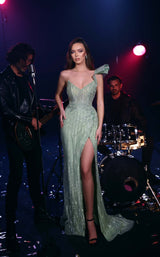 3 of 3 Modessa Couture M23505 Light Green