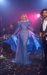 3 of 3 Modessa Couture M23516 Blue