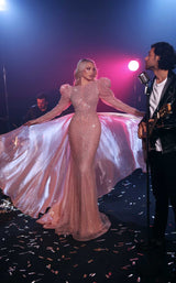 2 of 3 Modessa Couture M23516 Misty-Rose