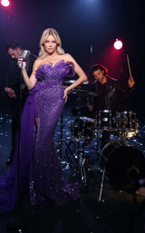 1 of 3 Modessa Couture M23517 Purple