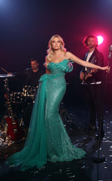 2 of 3 Modessa Couture M23517 Teal