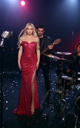 2 of 3 Modessa Couture M23524 Fuchsia