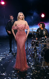 2 of 3 Modessa Couture M23532 Misty-Rose