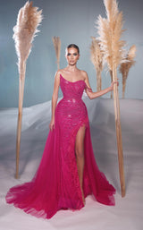 1 of 12 Modessa Couture M24601 Fuchsia