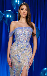 4 of 8 Modessa Couture M24603 Blue