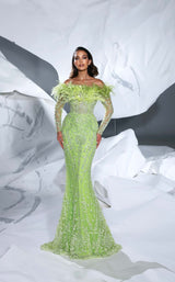 2 of 4 Modessa Couture M24605 Lime Green