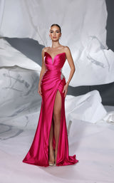 2 of 11 Modessa Couture M24606 Fuchsia