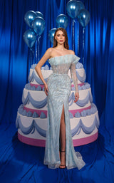 2 of 4 Modessa Couture M24613 Light Blue