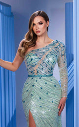 4 of 8 Modessa Couture M24623 Light Green