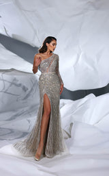 1 of 8 Modessa Couture M24623 Apricot