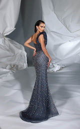 3 of 4 Modessa Couture M24632 Navy/Gold