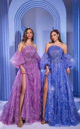 1 of 13 Modessa Couture M24640 Lavender&Blue
