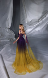 6 of 8 Modessa Couture M24644 Purple/Yellow