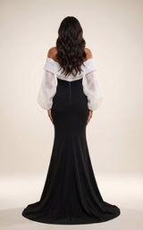 3 of 4 Modessa Couture MO26703 Black/Ivory