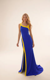 3 of 3 Modessa Couture MO26704 Royal-Yellow