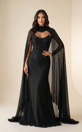 1 of 2 Modessa Couture MO26705 Black
