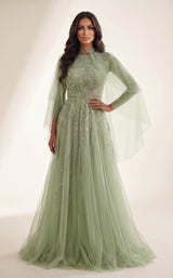 1 of 2 Modessa Couture MO26708 Frosty-Green