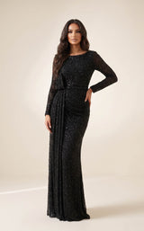 1 of 2 Modessa Couture MO26712 Black