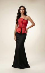 3 of 4 Modessa Couture MO26716 Red/Black