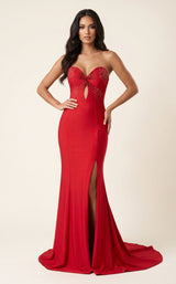 1 of 2 Modessa Couture MO26719 Red