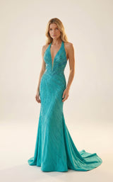 2 of 2 Modessa Couture MO26723 Teal