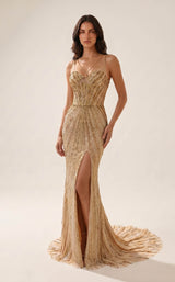2 of 2 Modessa Couture MO26724 Gold