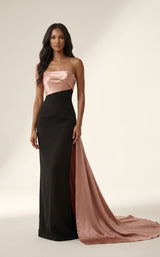 1 of 2 Modessa Couture MO26731 Black-Pink