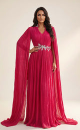 1 of 2 Modessa Couture MO26736 Fuchsia