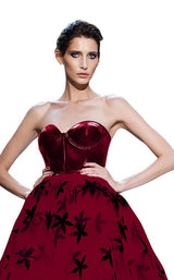4 of 4 MNM Couture N0137 Burgundy
