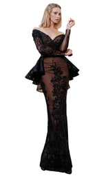 1 of 6 MNM Couture N0295 Black