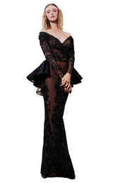 2 of 6 MNM Couture N0295 Black